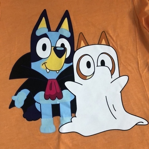 Moose Toddler Boys Bluey Halloween Bingo Short Sleeve T-Shirt Orange 2T - Picture 7 of 11